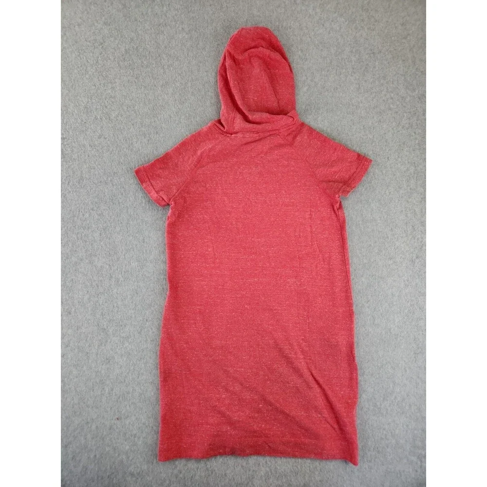 Nike Pink Hoodie Organic Dress Pockets Girl's Swim Beach Cover Up Shirt Sz Large